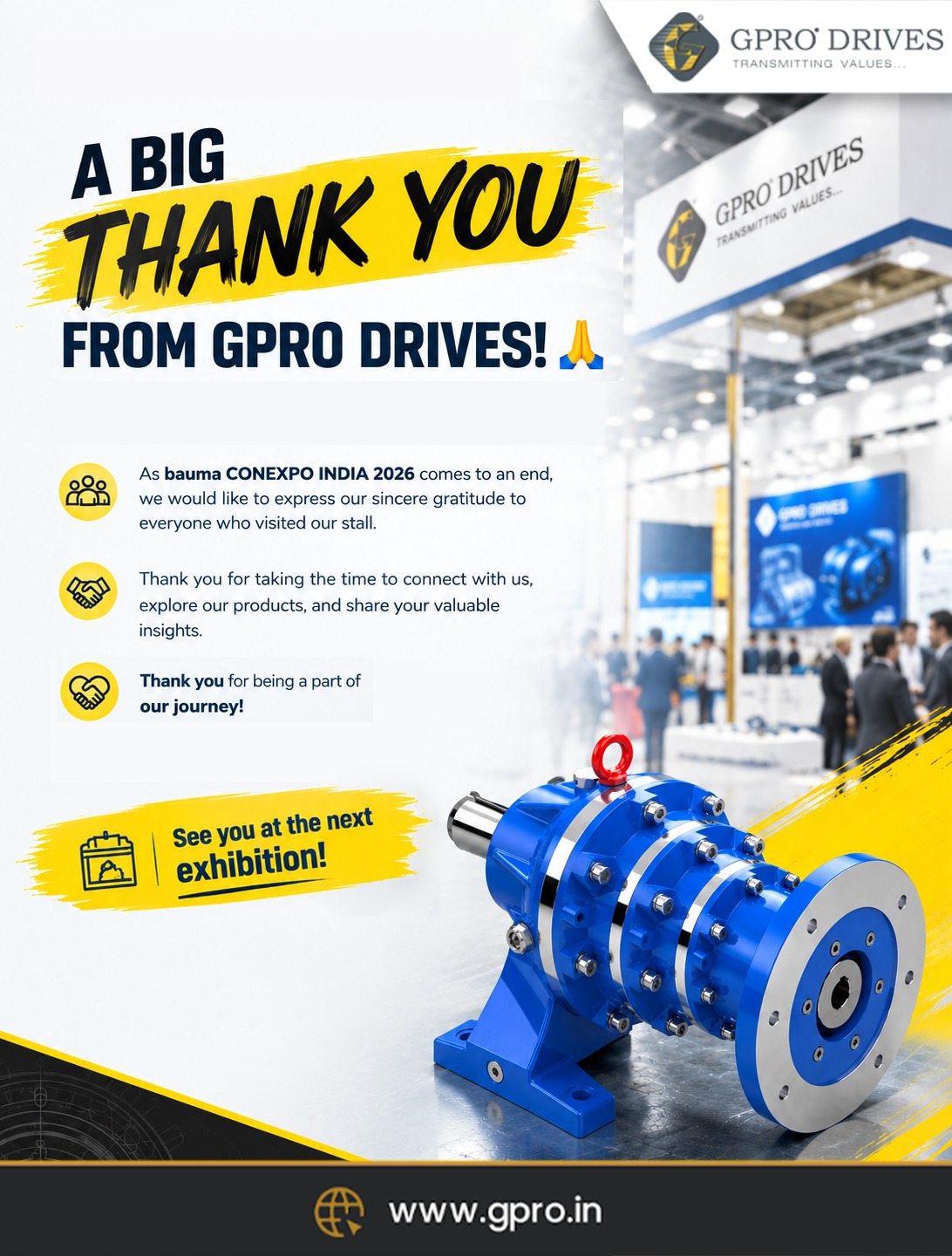 GPRO Drives at Bauma ConExpo India 2026
