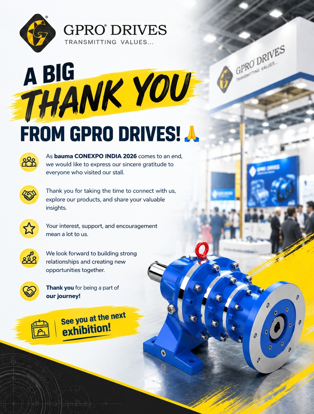 GPRO Drives at Bauma ConExpo India 2026